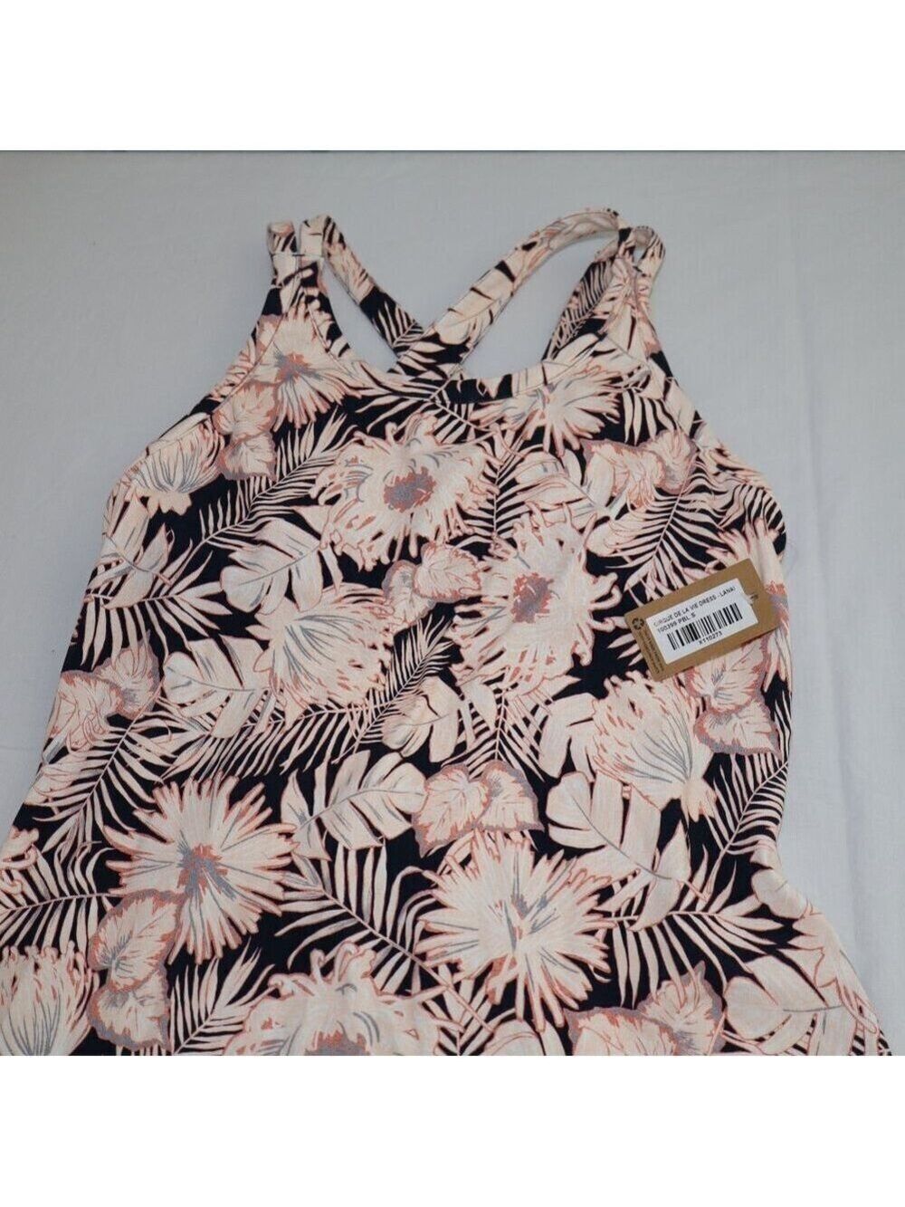 Title Nine Cirque De La Vie Dress Lanai Black Coral Floral Size Small NWT Active - Picture 4 of 11